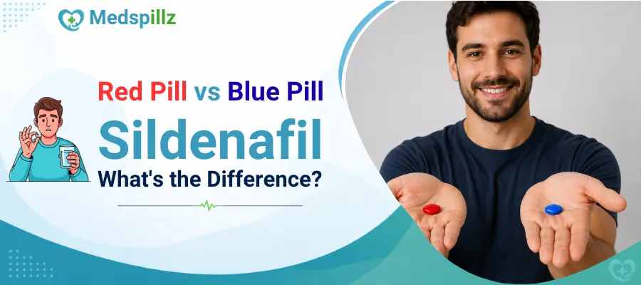 Red Pill vs Blue Pill (Sildenafil) What's the Difference